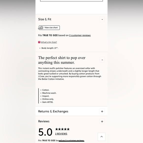 J.Crew NWOT collared cotton Poplin popover blouse szL - Picture 3 of 7